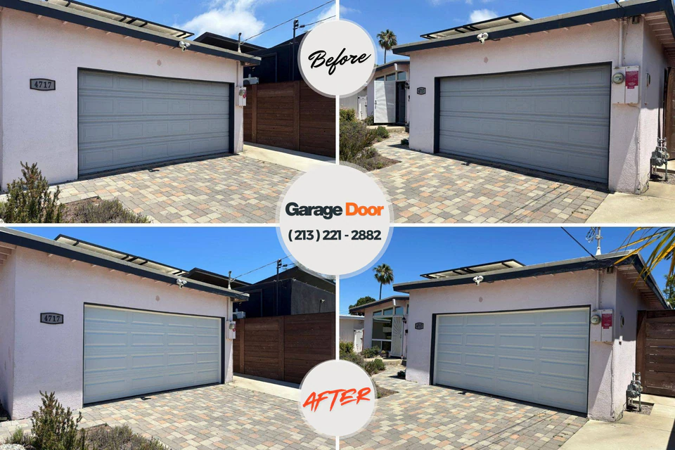 Before and after: garage door repair Wellton, AZ